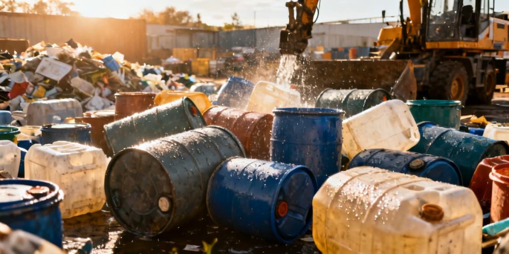 reciclar bidones de plástico grandes